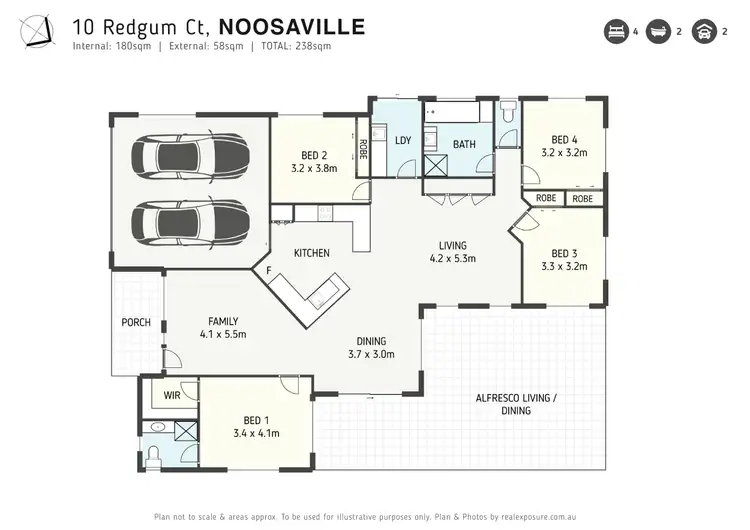 Floorplan of Homely house listing, 10 Redgum Court, Noosaville QLD 4566