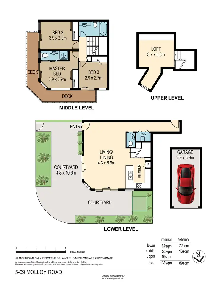 Floorplan of Homely townhouse listing, 5/69 Molloy Road, Cannon Hill QLD 4170
