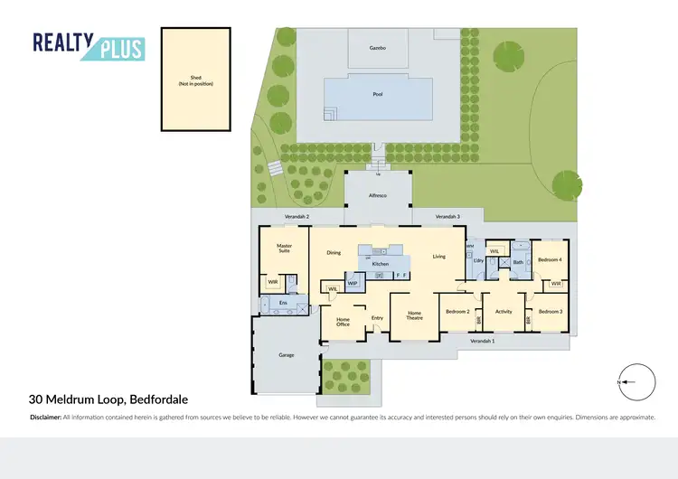 Floorplan of Homely house listing, 30 Meldrum Loop, Bedfordale WA 6112