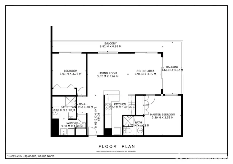 Floorplan of Homely apartment listing, 16/249-255 Esplanade, Cairns North QLD 4870