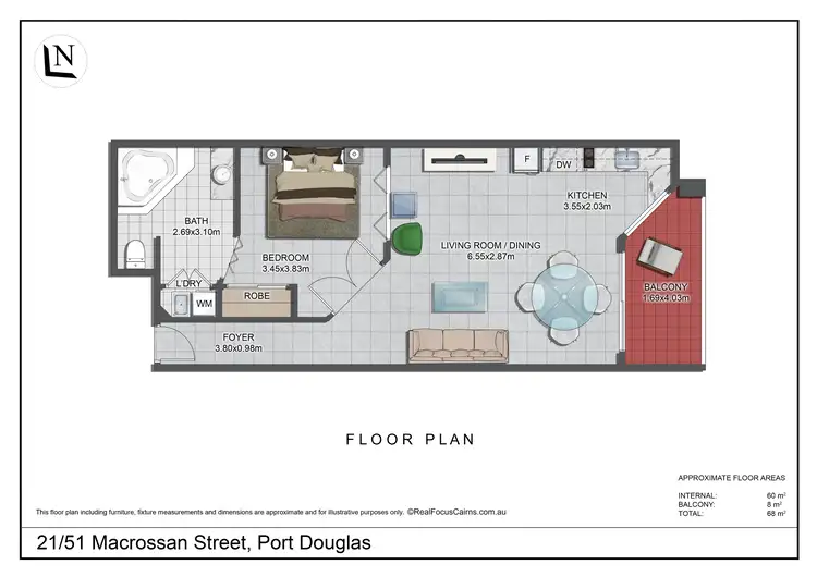 Floorplan of Homely apartment listing, 21/51 Macrossan Street, Port Douglas QLD 4877