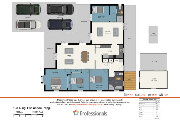 Floorplan of Homely house listing, 131 Ningi Esplanade, Ningi QLD 4511