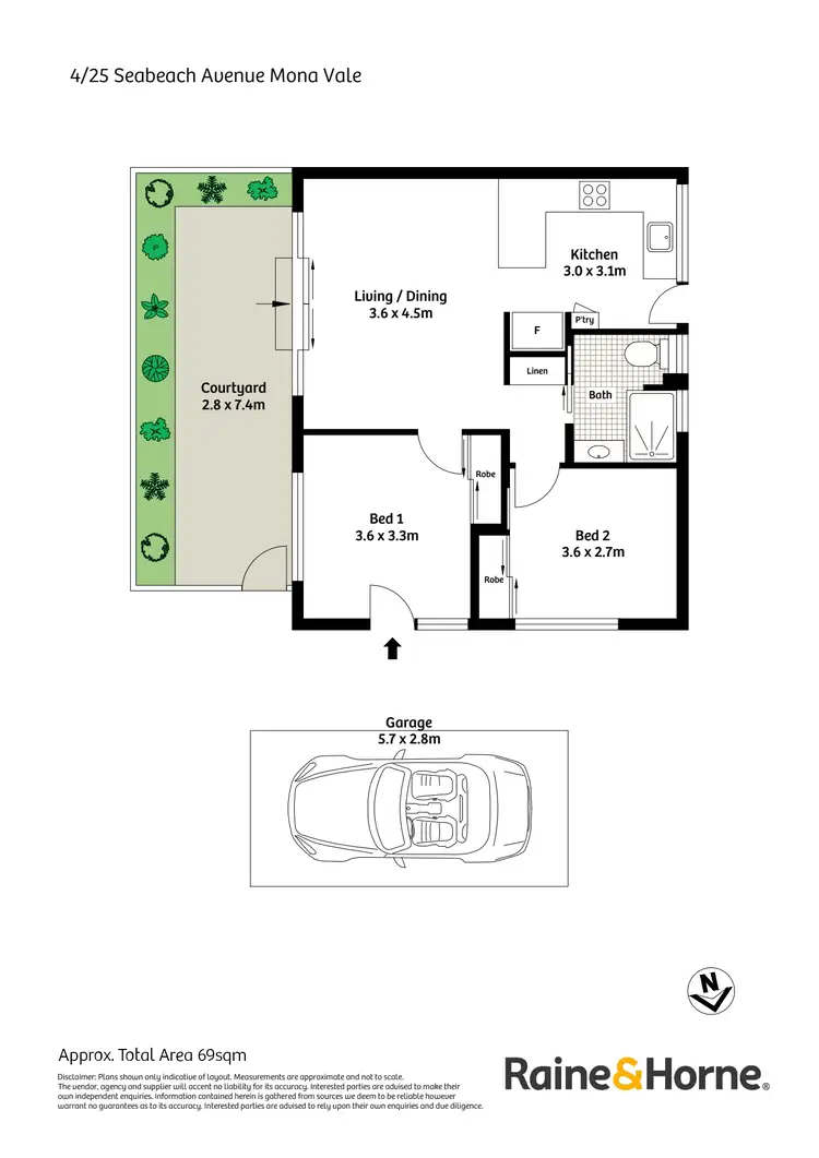 Floorplan of Homely apartment listing, 4/25 Seabeach Avenue, Mona Vale NSW 2103