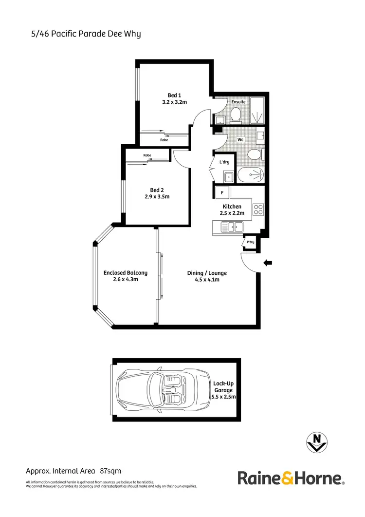 Floorplan of Homely apartment listing, 5/46 Pacific Parade, Dee Why NSW 2099