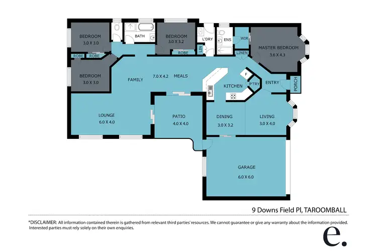 Floorplan of Homely house listing, 9 Downs Field Place, Taroomball QLD 4703