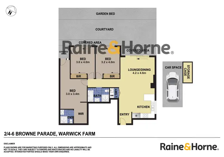 Floorplan of Homely apartment listing, 2/4-6 Browne Parade, Warwick Farm NSW 2170