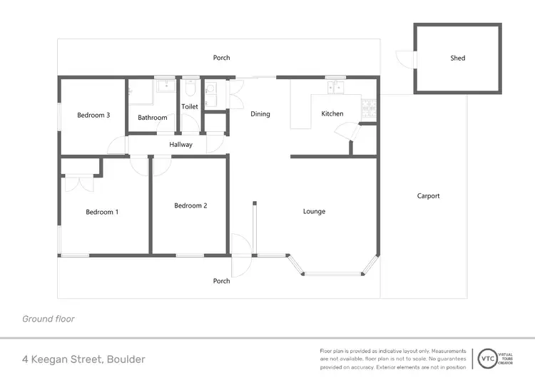 Floorplan of Homely house listing, 4 Keegan Street, Boulder WA 6432