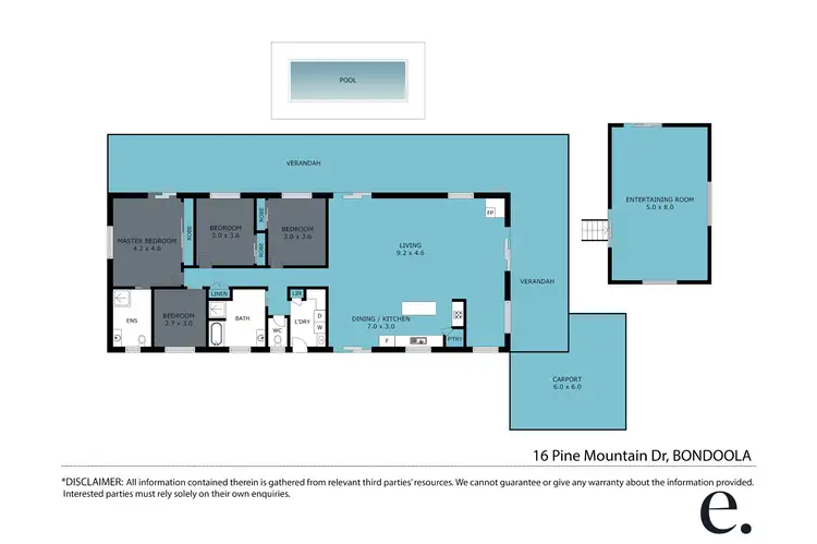 Floorplan of Homely rural property listing, 16 Pine Mountain Drive, Bondoola QLD 4703