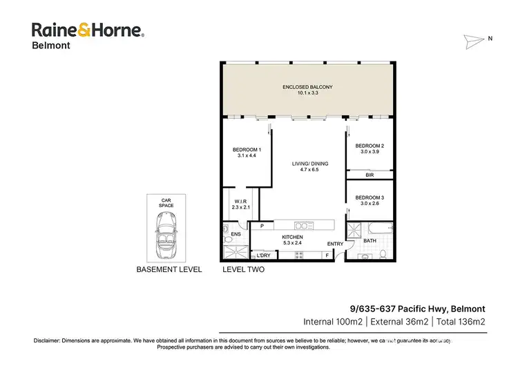 Floorplan of Homely apartment listing, 9/635-637 Pacific Highway, Belmont NSW 2280