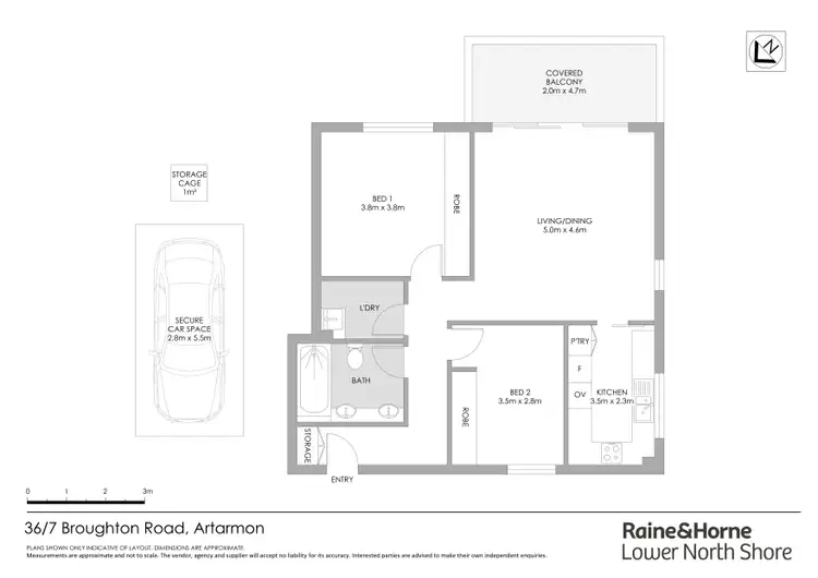 Floorplan of Homely apartment listing, 36/7 Broughton Road, Artarmon NSW 2064