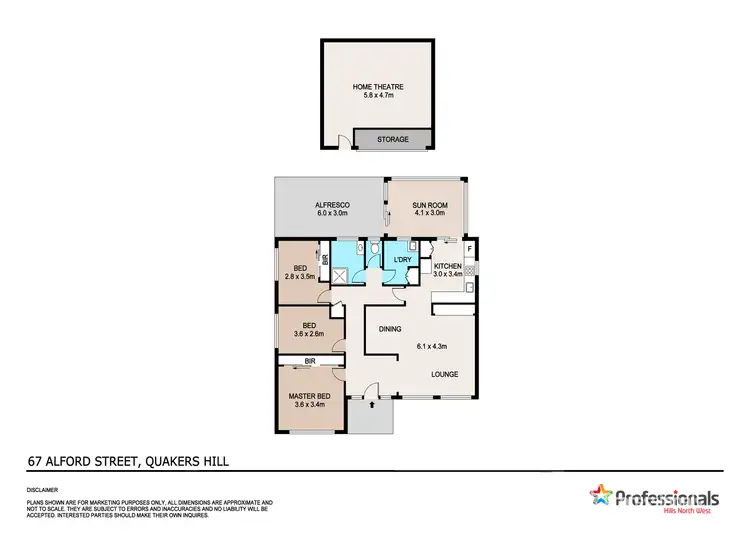 Floorplan of Homely house listing, 67 Alford Street, Quakers Hill NSW 2763
