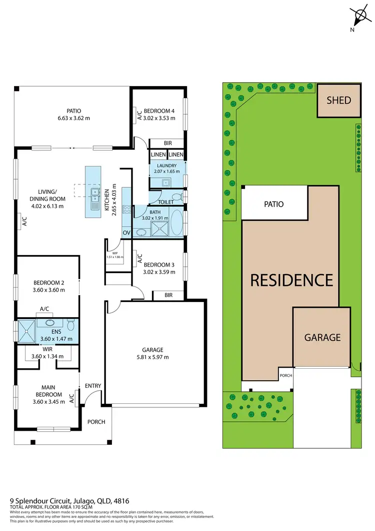 Floorplan of Homely house listing, 9 Splendour Circuit, Julago QLD 4816