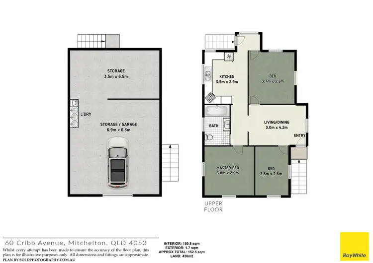Floorplan of Homely house listing, 60 Cribb Avenue, Mitchelton QLD 4053