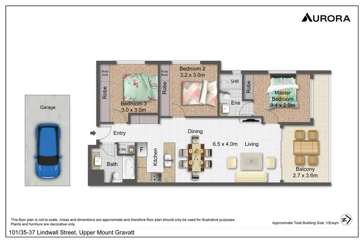 Floorplan of Homely apartment listing, 101/35-37 Lindwall Street, Upper Mount Gravatt QLD 4122
