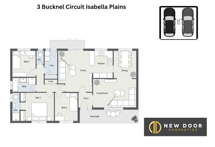 Floorplan of Homely house listing, 3 Bucknell Circuit, Isabella Plains ACT 2905