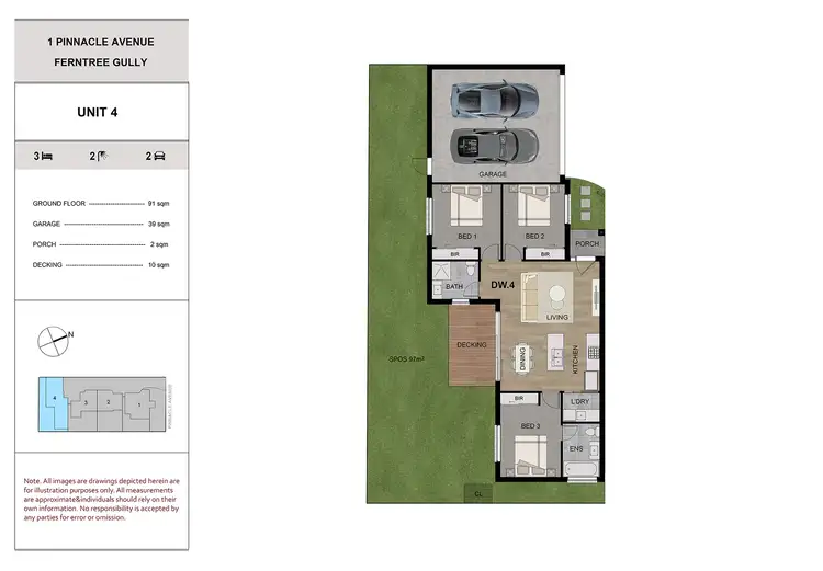 Floorplan of Homely unit listing, 4/1 Pinnacle Avenue, Ferntree Gully VIC 3156