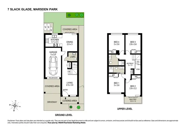 Floorplan of Homely townhouse listing, 7 Slack Glade, Marsden Park NSW 2765