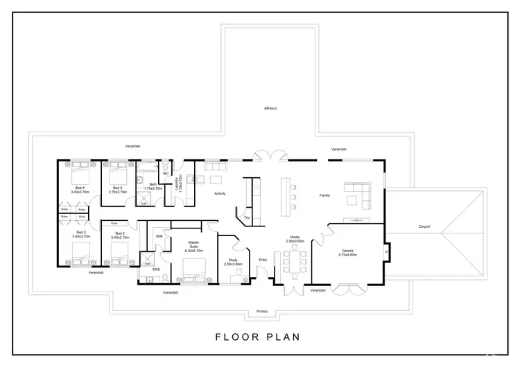 Floorplan of Homely house listing, 144 Waterwheel Road, Bedfordale WA 6112