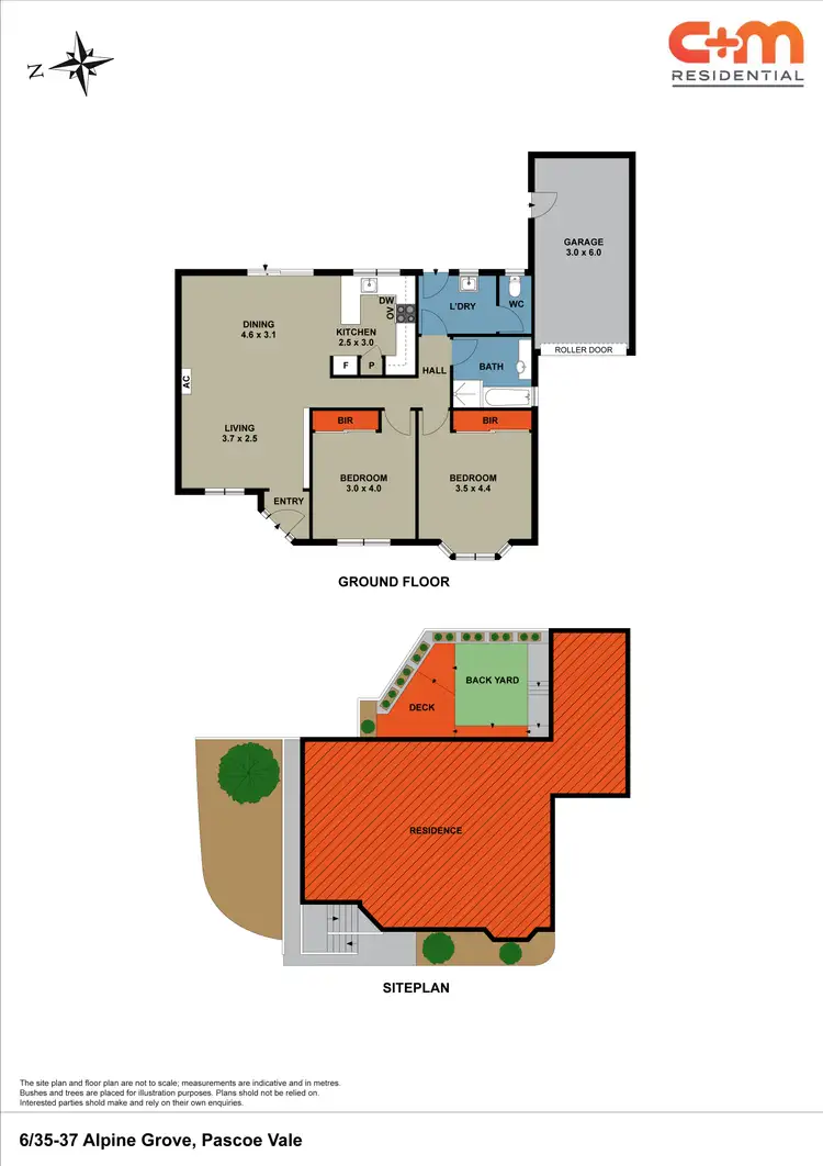 Floorplan of Homely townhouse listing, 6/35-37 Alpine Grove, Pascoe Vale VIC 3044