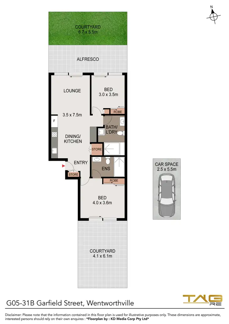 Floorplan of Homely unit listing, 5/31B Garfield Street, Wentworthville NSW 2145