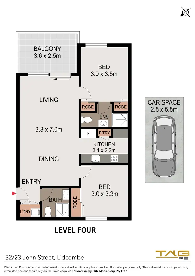 Floorplan of Homely unit listing, 32/23 John Street, Lidcombe NSW 2141