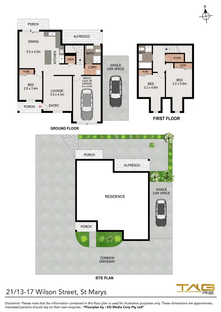 Floorplan of Homely townhouse listing, 21/13-17 Wilson Street, St Marys NSW 2760