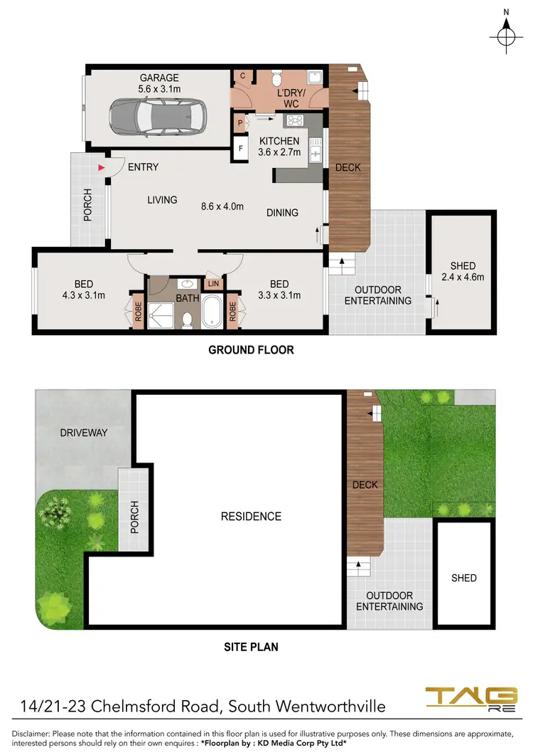 Floorplan of Homely unit listing, 14/21-23 Chelmsford Road, South Wentworthville NSW 2145