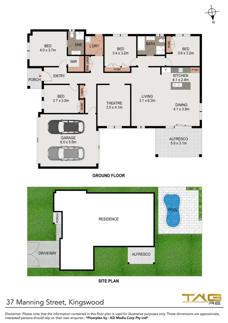 Floorplan of Homely house listing, 37 Manning Street, Kingswood NSW 2747