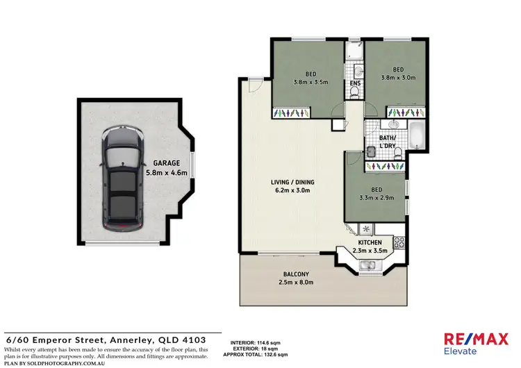 Floorplan of Homely unit listing, 6/60 Emperor Street, Annerley QLD 4103