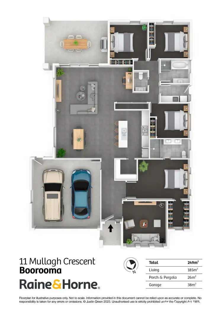 Floorplan of Homely house listing, 11 Mullagh Crescent, Boorooma NSW 2650