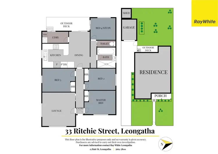 Floorplan of Homely house listing, 33 Ritchie street, Leongatha VIC 3953