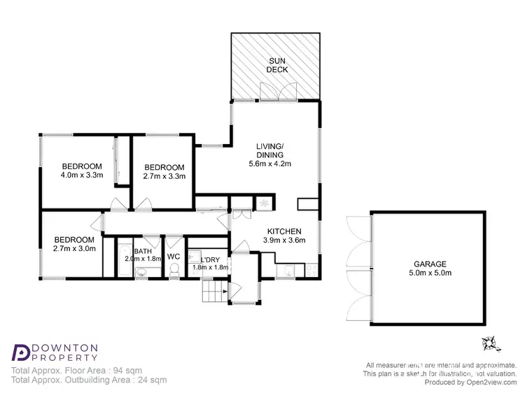 Floorplan of Homely house listing, 1 Walch Avenue, Moonah TAS 7009