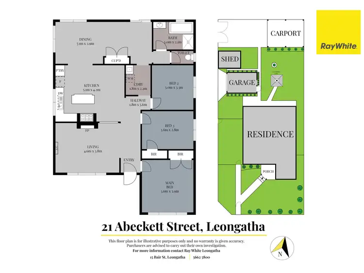Floorplan of Homely house listing, 21 Abeckett Street, Leongatha VIC 3953