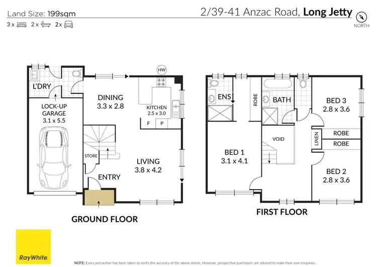Floorplan of Homely townhouse listing, 2/39-41 Anzac Road, Long Jetty NSW 2261