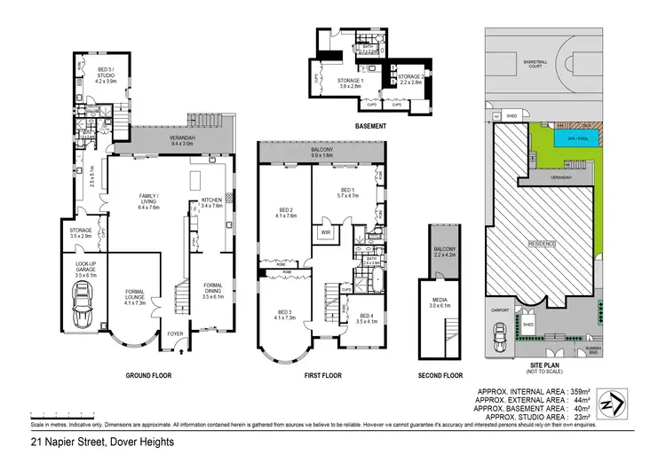 Floorplan of Homely house listing, 21 Napier Street, Dover Heights NSW 2030