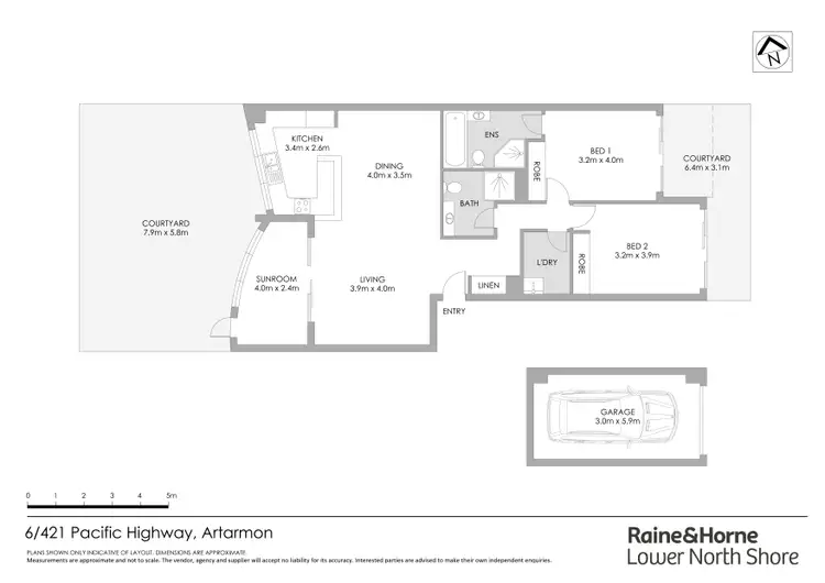 Floorplan of Homely apartment listing, 6/421-473 Pacific Highway, Artarmon NSW 2064