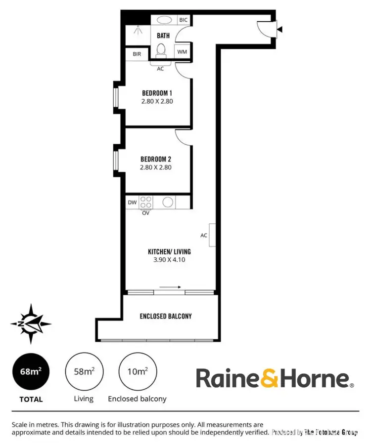 Floorplan of Homely house listing, 206/10 Balfours Way, Adelaide SA 5000