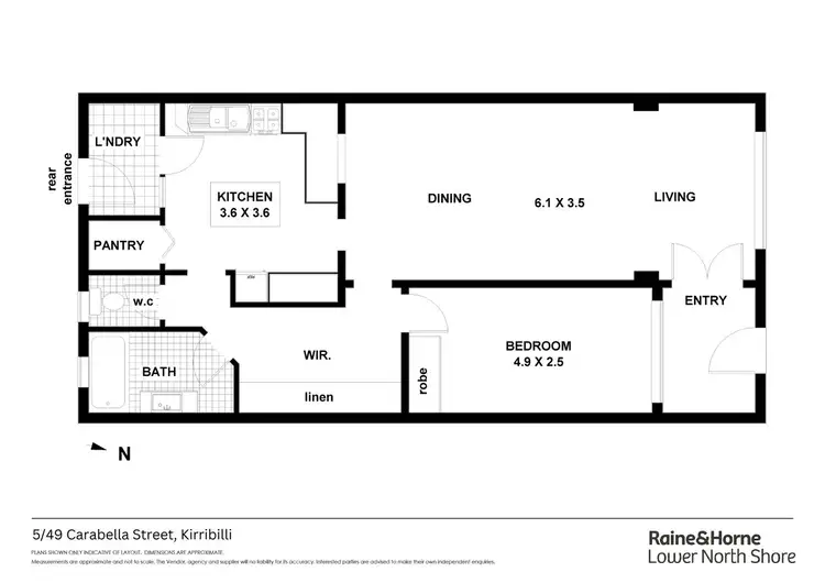Floorplan of Homely apartment listing, 5/49 Carabella Street, Kirribilli NSW 2061