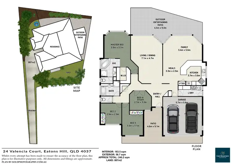Floorplan of Homely house listing, 24 Valencia Court, Eatons Hill QLD 4037