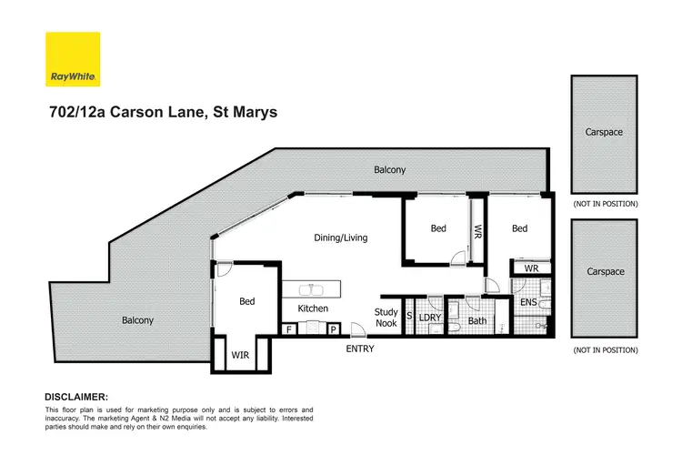Floorplan of Homely apartment listing, 702/12A Carson Lane, St Marys NSW 2760