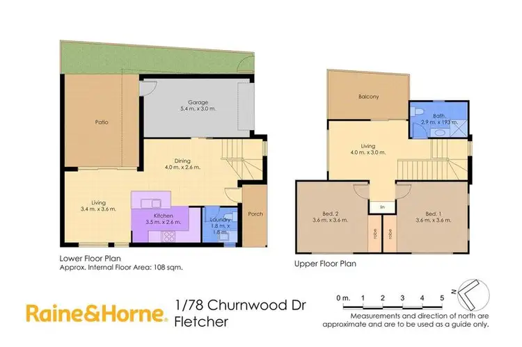 Floorplan of Homely townhouse listing, 1/78 Churnwood Drive, Fletcher NSW 2287