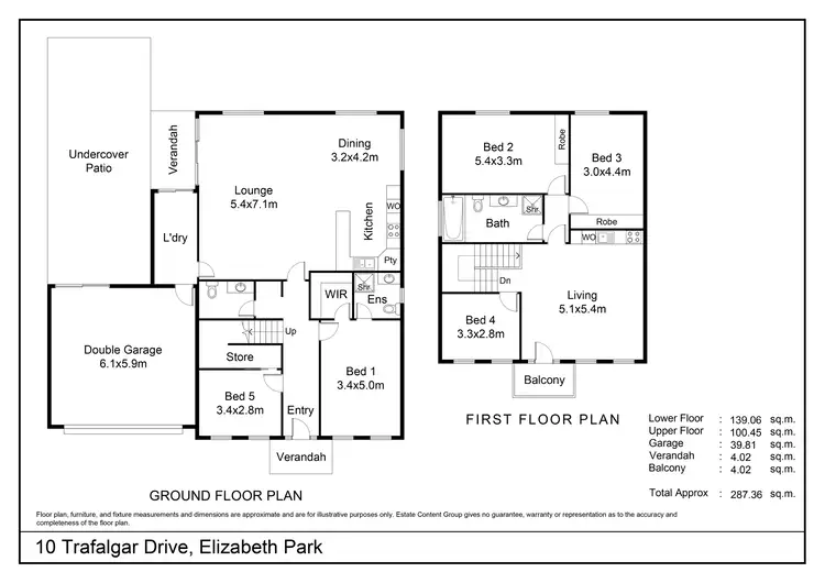 Floorplan of Homely house listing, 10 Trafalgar Drive, Elizabeth Park SA 5113