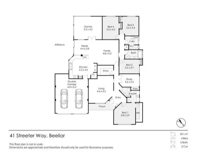 Floorplan of Homely house listing, 41 Streeter Way, Beeliar WA 6164