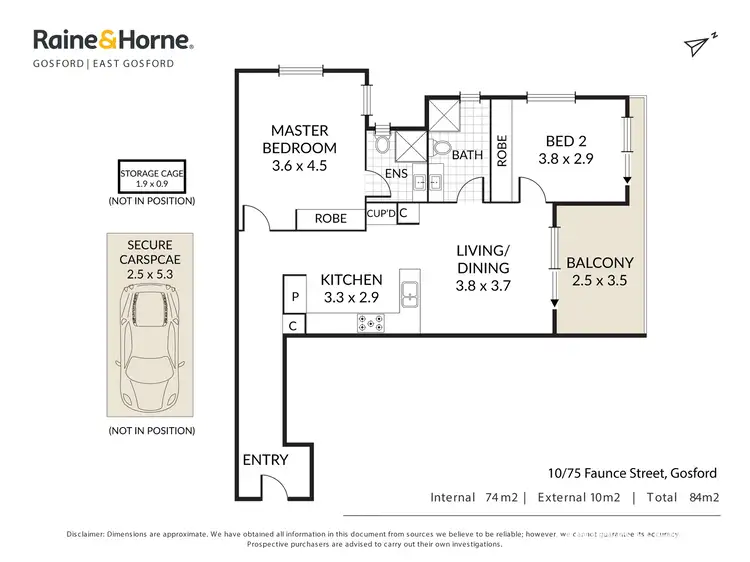 Floorplan of Homely unit listing, 10/75-77 Faunce Street West, Gosford NSW 2250