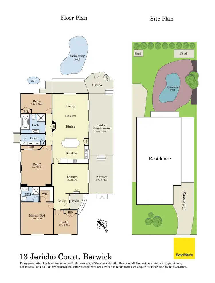 Floorplan of Homely house listing, 13 Jericho Court, Berwick VIC 3806