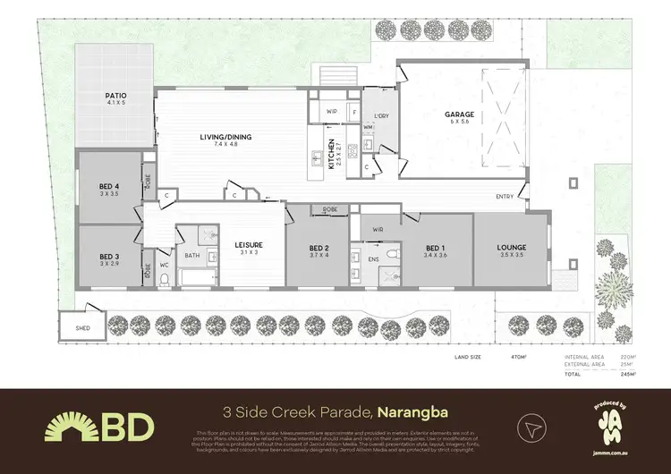 Floorplan of Homely house listing, 3 Side Creek Parade, Narangba QLD 4504