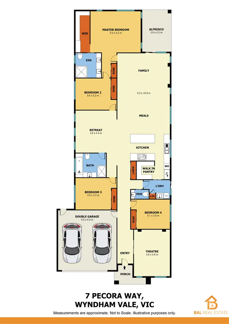 Floorplan of Homely house listing, 7 Pecora Way, Wyndham Vale VIC 3024