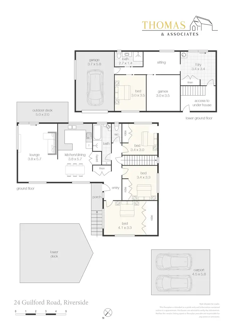 Floorplan of Homely house listing, 24 Guilford Road, Riverside TAS 7250