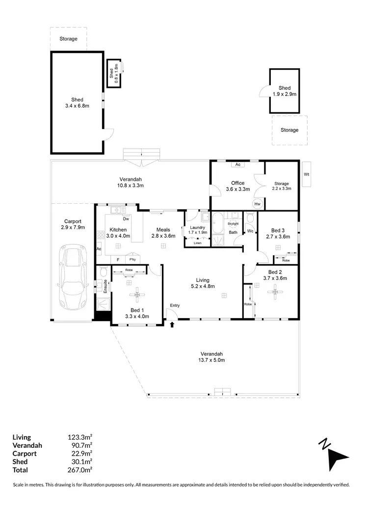 Floorplan of Homely house listing, 22 Gondola Grove, Para Hills SA 5096