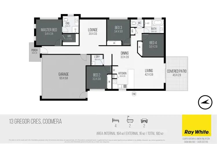 Floorplan of Homely house listing, 13 Gregor Crescent, Coomera QLD 4209